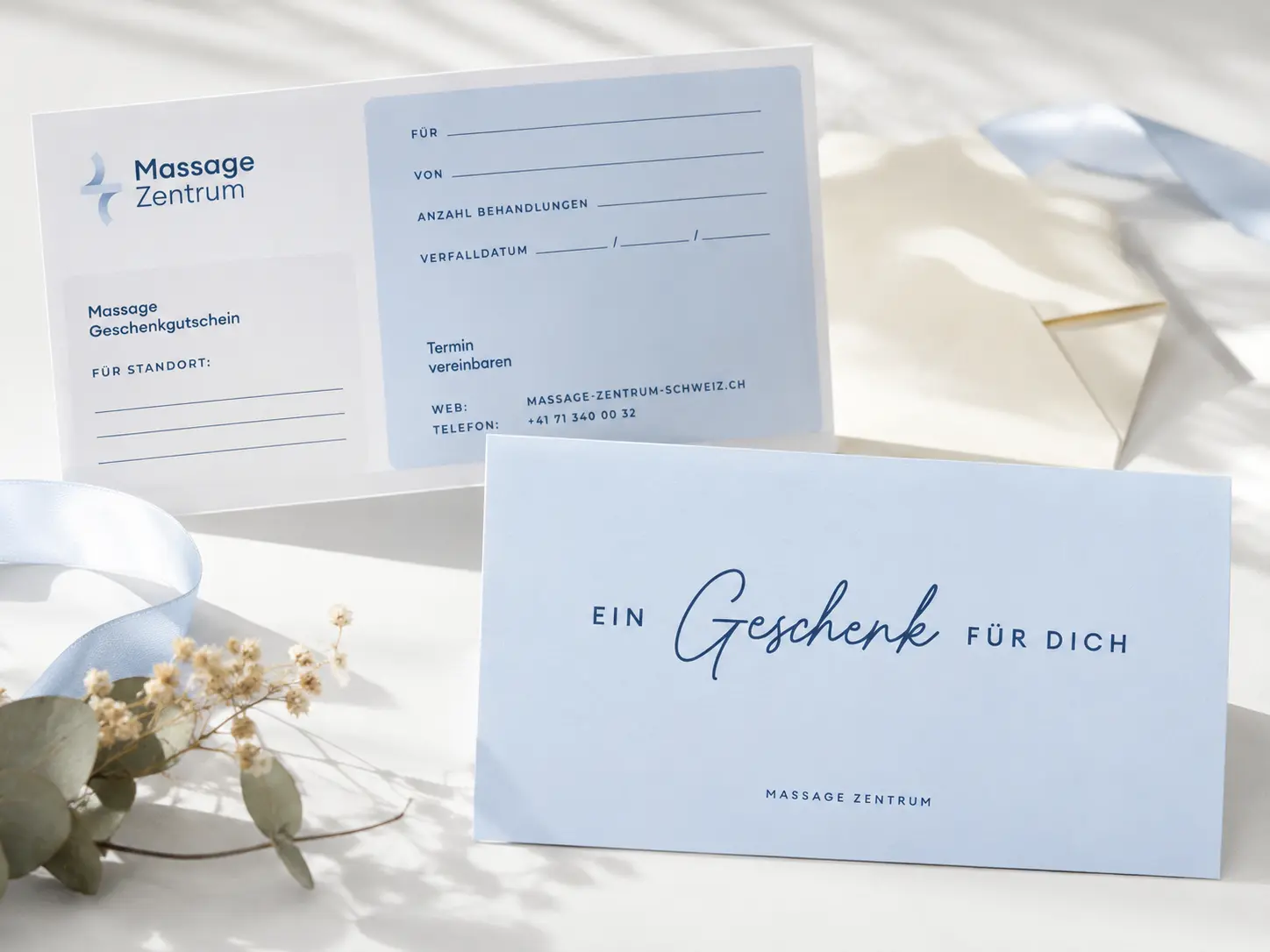 Massage-Gutschein für eine Behandlung im Massage Zentrum Oetwil am See